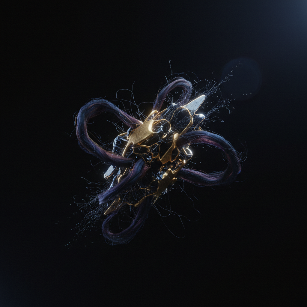 Luxury fine jewellery hero object dark editorial setting